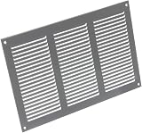 EUROPLAST 300x200mm Grey Metal Air Vent Grille Cover with Insect Mesh view 7