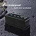 ZOWEETEK Portable Bluetooth Stereo Speaker with AUX Input, Bass, Hands-Free Calls, IPX5 Waterproof for iPhone iPad Android Phones Computer