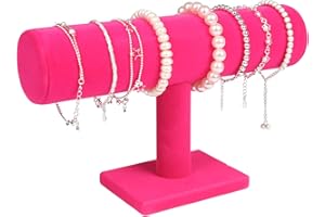 ChezMax Necklace Jewelry Display Jewelry Stand Hovering T-Bar Bracelet Holder for Home Organization