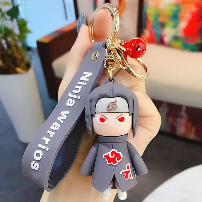 Rougito Naruto Keyring Sasuke Kakashi Acrylic Keyring PVC Plastic
