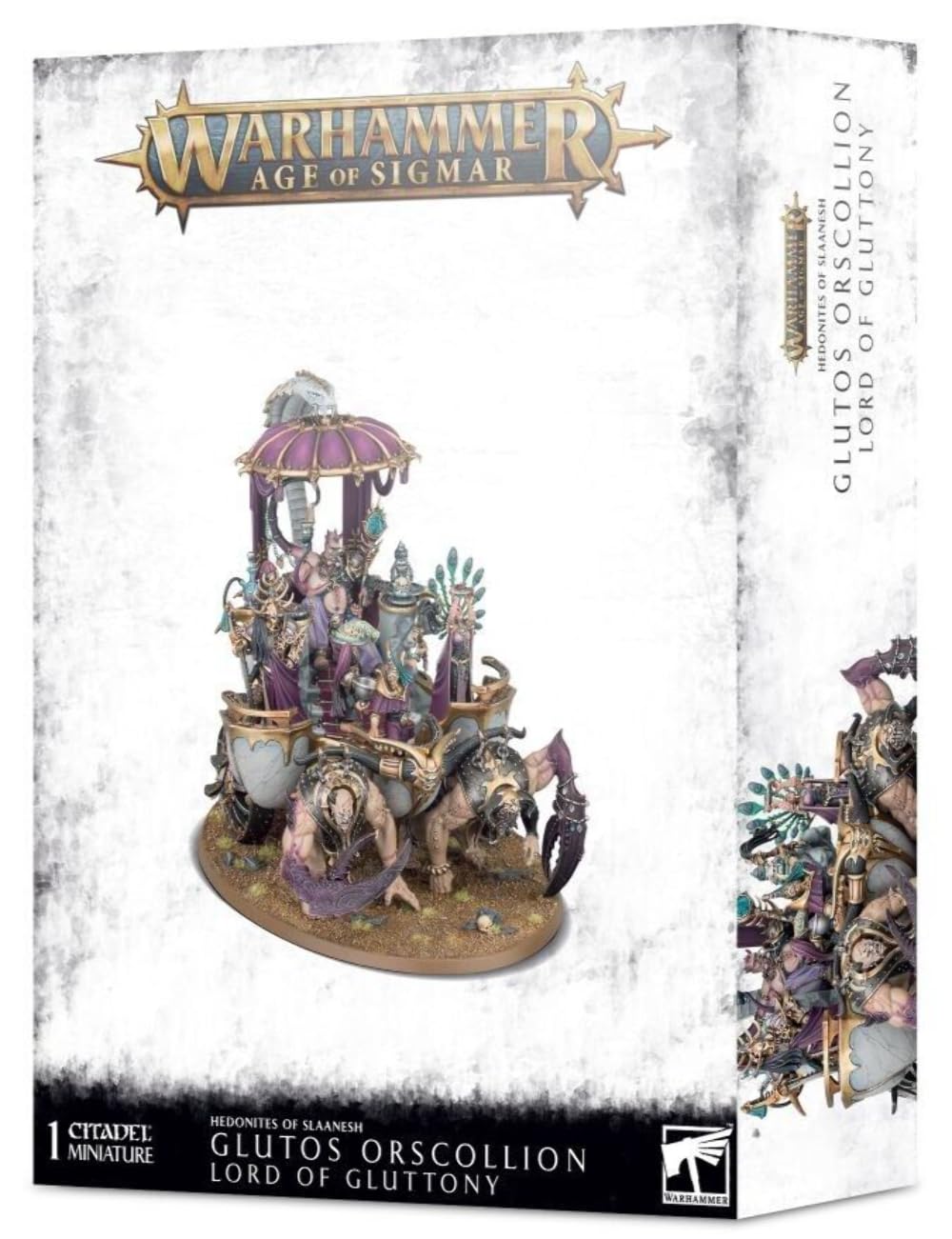 Games Workshop Warhammer AoS - Hedonites of Slaanesh Glutos Orscollion, Lord of Gluttony Black 99120201105