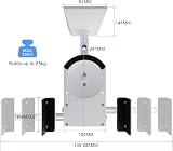 Suptek Dual Side Clamping Bookshelf Speaker Wall Mount (2 Pack) White SPM201W view 2
