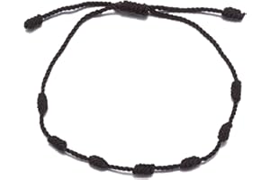 kelistom Handmade String Bracelet for Women Men Simple Red Black Braided Adjustable Charm Bracelets Minimalist Jewelry