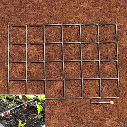 Garden Grid Watering System Preassembled Drip Irrigation, Soaker Hose