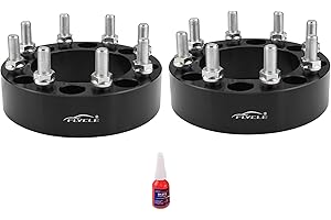 FLYCLE 8x6.5 Wheel Spacers for 2013-2025 Ram 2500, 2012-2018 Ram 3500, 2 inch 8x165.1mm 8 Lug Forged Wheel Spacer for Silverado Sierra Suburban Avalanche Express Savana 14x1.5 Studs with 126.15mm Bore