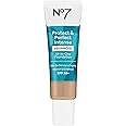 No7 Protect & Perfect Advanced All in One Foundation - Cool Ivory - Age Defying Foundation Makeup with SPF 50 for Women - Makeup Base Cream Helps to Reduces Redness & Blurs Visible Pores (30ml)