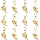 HOBBIESAY Tortoise Sea Turtl Charms Brass Sea Animal Charms with Jump Ring Long-Lasting Plated Sea Turtle Pendants for DIY Jewelry Making