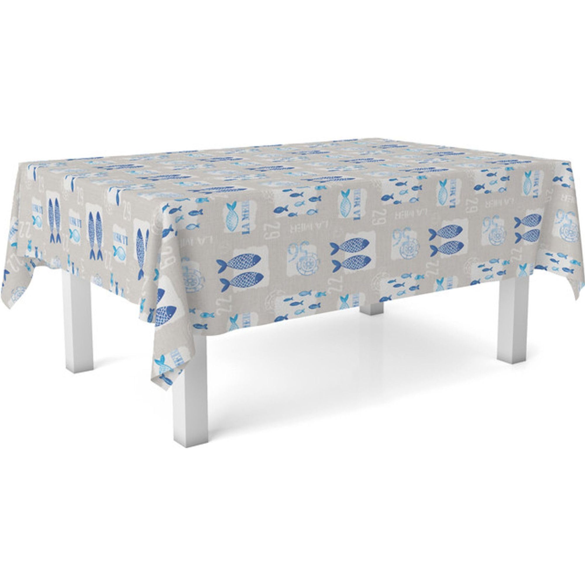 ECOMMERC3 Rectangular Oilcloth Tablecloth Size 200 x 140 cm Style, Durability and Easy Cleaning for Your Table – Stain-Resistant and Waterproof Oilcloth Tablecloth