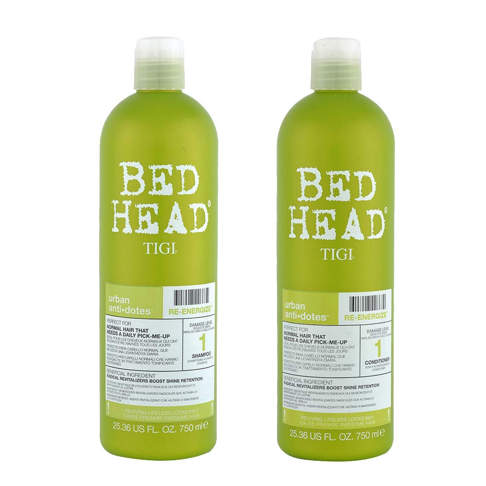 Tigi Bed Head Tween Re Energize Shampoo + Conditioner 750 ml