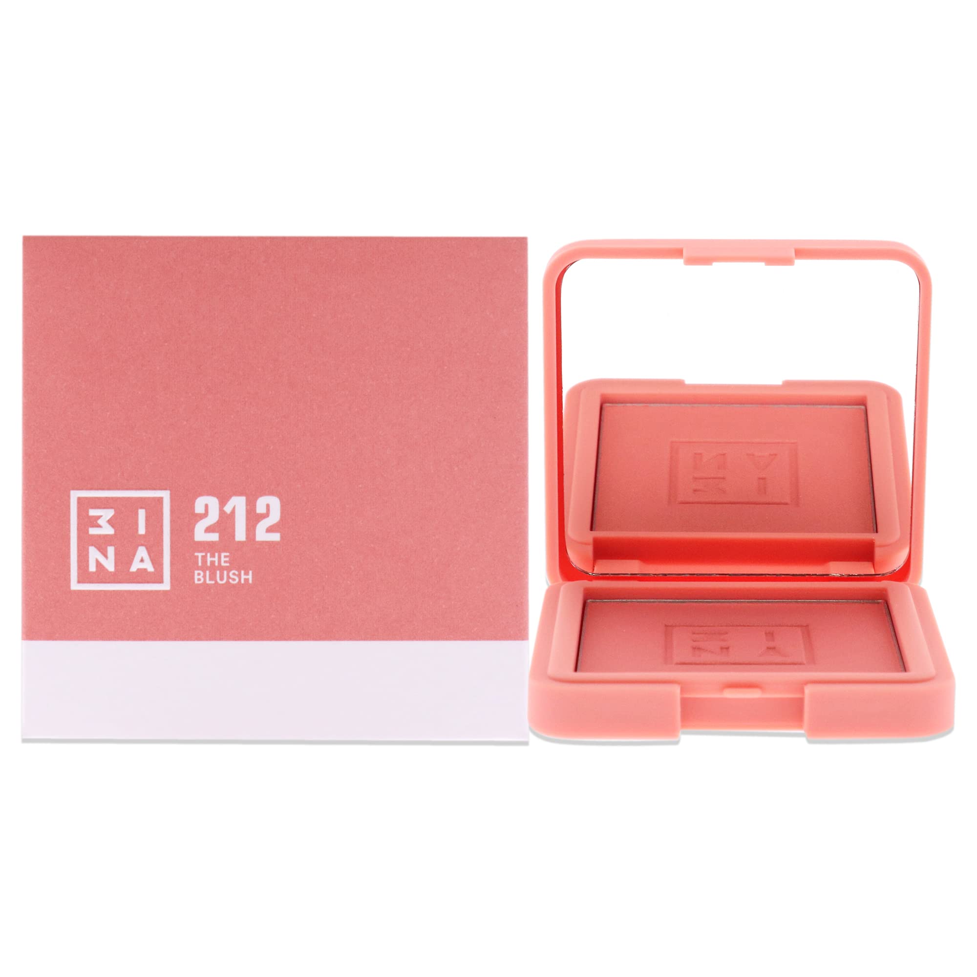3INA MAKEUP - The Blush 212 - Dark pink Powder Blush Natural Silky Finish - Luminous Pressed Mineral Powder Cheek Blush - Iluminating - Buildable Blush - Long Lasting Formula - Vegan - Cruelty Free