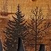NIKKY HOME Cute Bear in The Forest Woodland Decorative Wood Framed Wall Art Prints Cabin Decor, 16