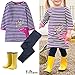 Fiream Girls Cotton Longsleeve Casual Dresses Applique Cartoon (S0277,3T/3-4YRS)