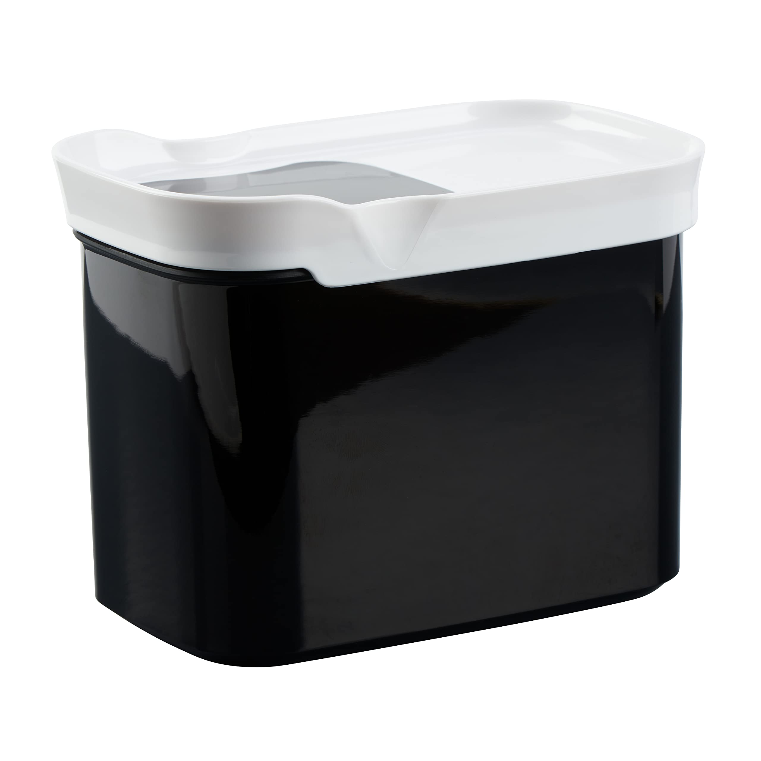 Emsa N11426 Optima Dry Storage Container 1 Litre Rectangular Portrait Format 100% Safe, Hygienic, Safe and Space-Efficient Fresh Seal BPA-Free Black