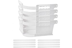 HRKIFSP Lock Sheet Holders - Heavy Duty Bed Sheet Holder Corner with 8 Fastening Strips (4 Extra Spares!), No More Loose Sheets for Fits All Sheet Sizes, 1-Min Install & Wrinkle-Free Guarantee