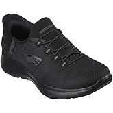 Skechers Women's Summits Diamond DreamSneaker, Black Mesh Gunmetal Trim, 7.5 UK Wide