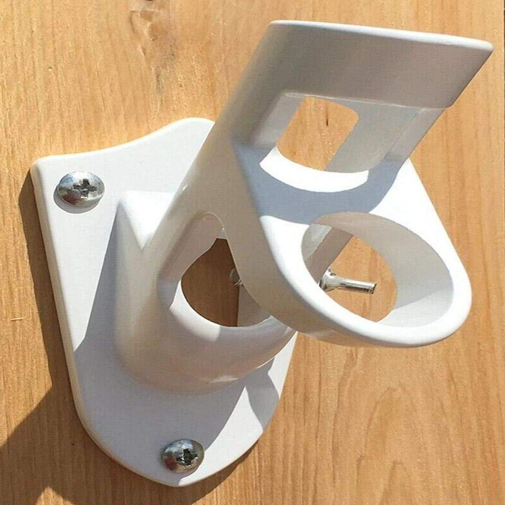 LayOPO Soporte de Aluminio para asta de Bandera Color Blanco Soporte de