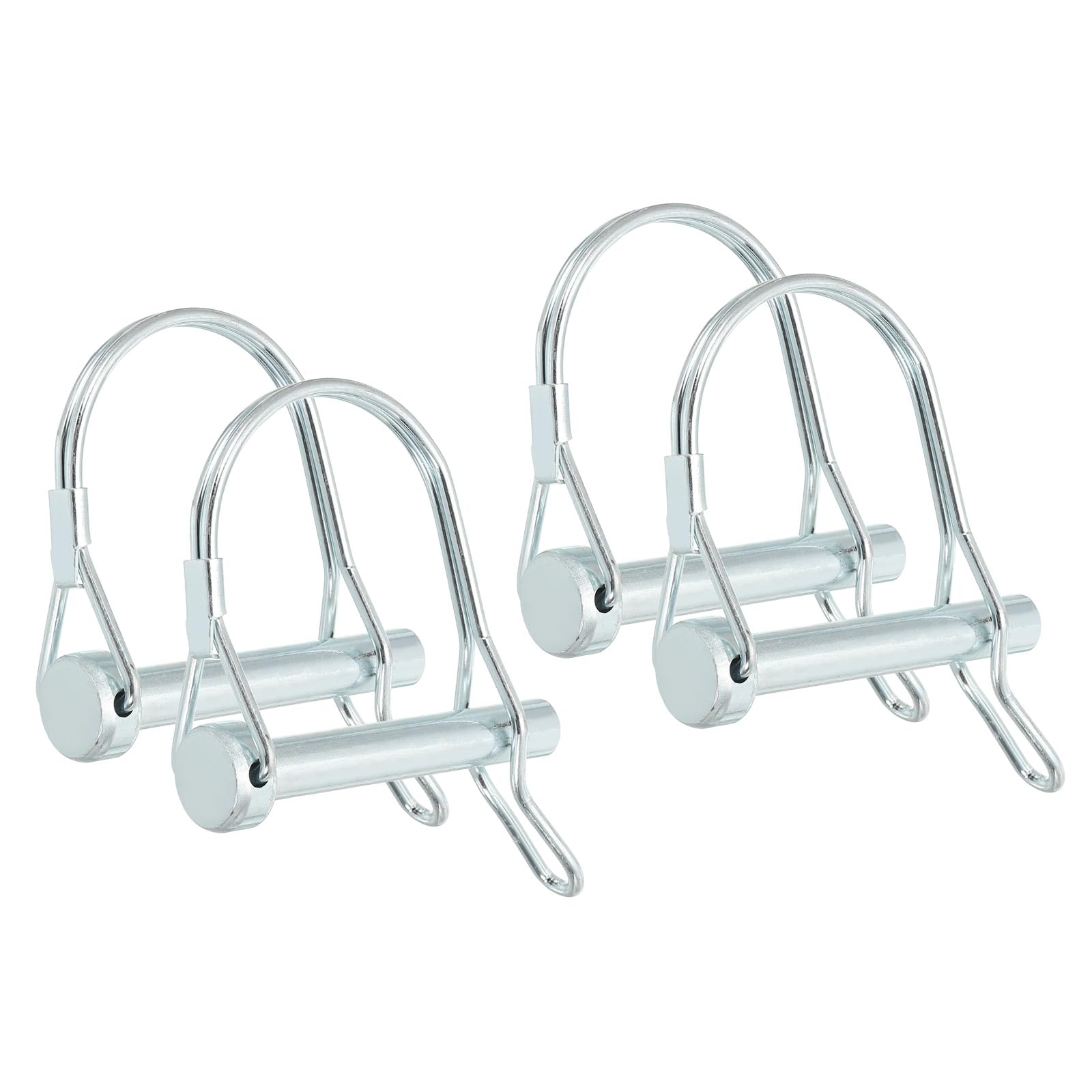 PATIKIL Shaft Locking Pin W Ear 5/16x1-3/4x1.65"(D*L*IW), 4 Pcs Safety Coupler Pin Pto Pin Round Arch Wire Retainer and Ear for Farm Trailer Tractor Truck Boat Towing (8x45x42mm)