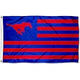 Southern Methodist Mustangs Stars and Stripes Nation Flag