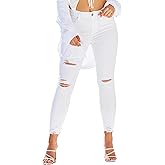 YMI Womens YMI Women's Junior Wannabettabutt Repreve Mid-Rise Ankle Jeans with Frayed Hem