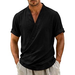 Men Linen Cotton Sleeveless Hanfu Vest, Traditional Chinese Tang Suit Kimono Cardigan, Casual Summer Kung Fu Style Tops