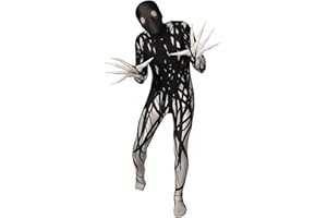 Morphsuits Zalgo Costume Adults, Skinwalker Costume Scary Morph Suits Adults, Zalgo Skin Suit, Shadow Demon Costume Adult