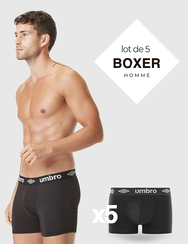 Homme Boxer Umb/1/Bcx5/Class Caleçon, Noir, M EU