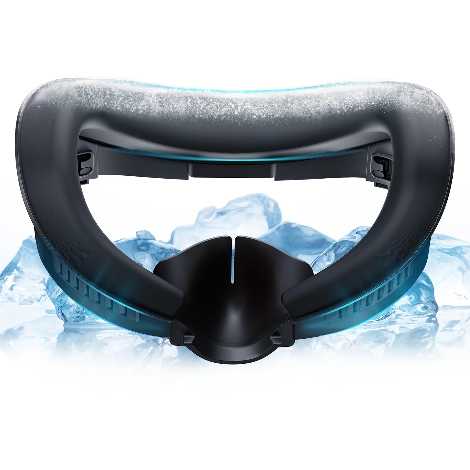 Photo 1 of DESTEK Cooling Face Pad Facial Interface for Meta Quest 3, NOT Compatible with Meta Quest 3S,Includes Two Replacement Ice Silk & Cool Ice Gel Face Cushions
