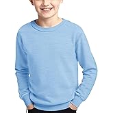 Haloumoning Boys Striped Long Sleeve Sweater Kids Fashion Crewneck Knit Pullover Fall Clothes 5-14Y