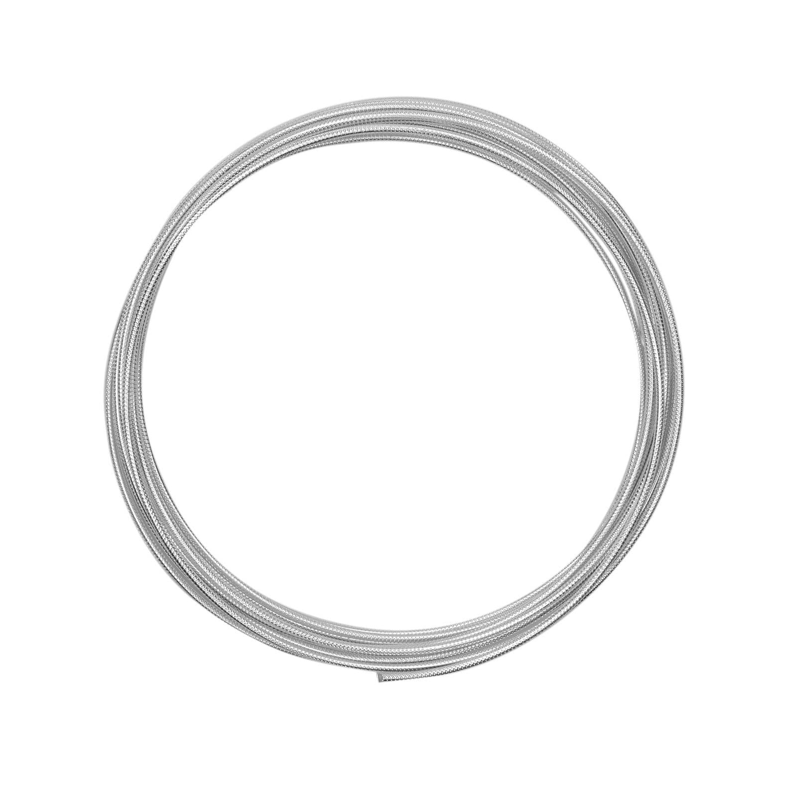 Vaessen Creative Aluminium Craft Wire Round 16.4 ft (5 m) x 0.08" (2 mm) Silver - Flexible Metallic Wire for Crafting, Flower Arranging, Jewellery Making and Modelling