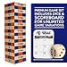 Rally and Roar Giant Tumbling Timbers Game – 2.5 feet Tall (Build to Over 5 feet) Premium Wood Version - For Adults, Family – Stacking Blocks Set w/Canvas Bag (SMT200_038P)