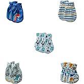 falianni 5 Pairs Baby Not Scratch Mittens 0-6 Months New Born Boy Girl Gloves Cute Infant Accessories