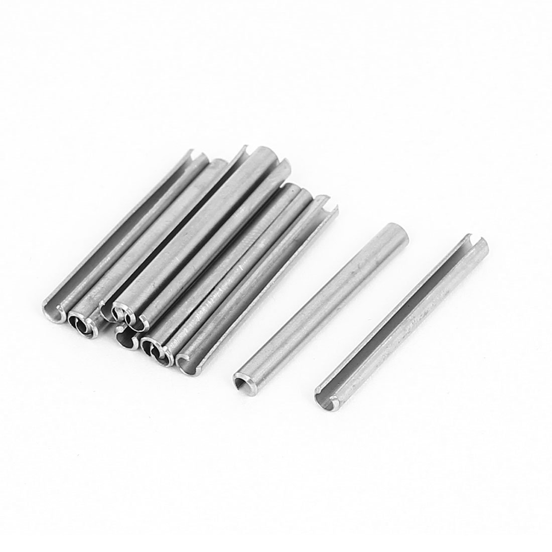 Sourcingmap M3x30mm 304 Stainless Steel Split Spring Roll Dowel Pins 10Pcs