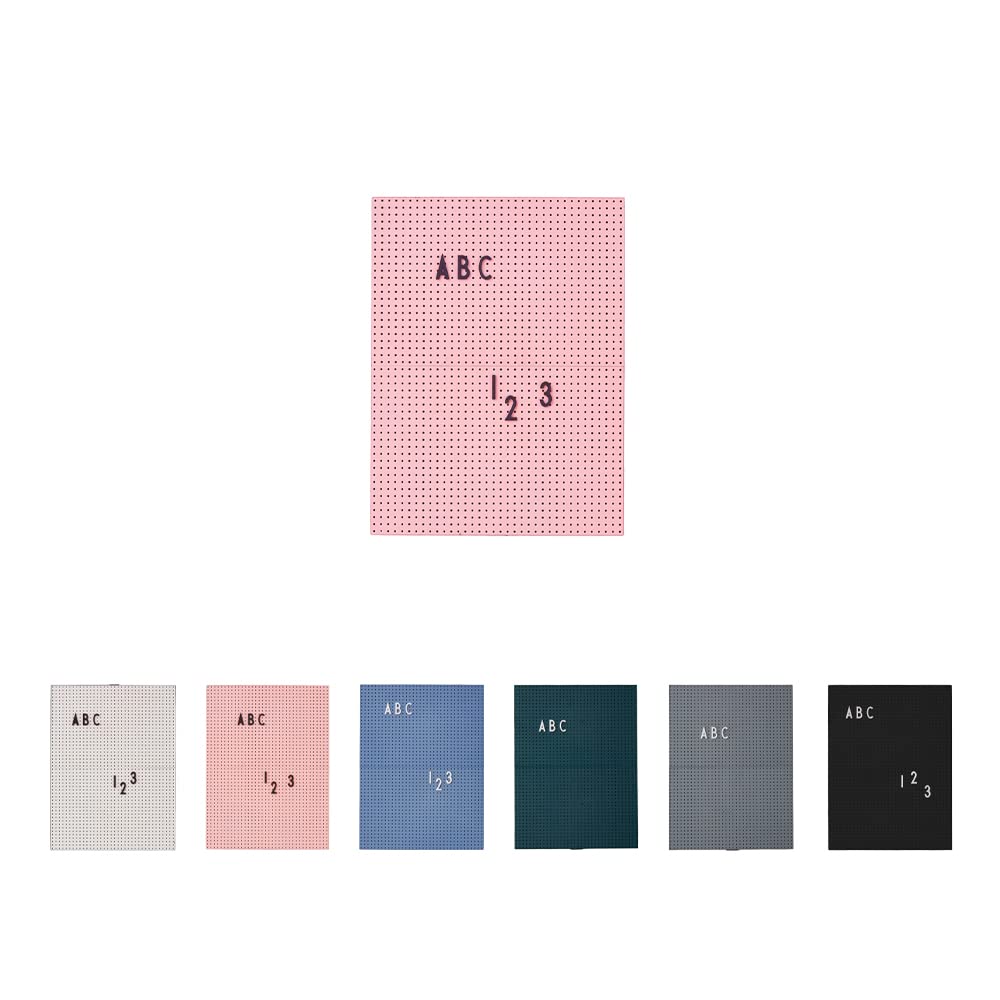 Design Letters Felt Memo Letter board | A4 Message board | Changeable Letter board for everyday | Aesthetic Room Décor for Home, Kitchen, Office Display | Pink