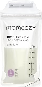 momcozy 120 PCS Breast Milk Storage Bags 6oz Temp-Sensing No-Leak view 4