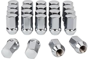 M14x1.5 Lug Nuts Replacement for 1999-2017 Chevy Silverado, 2012-2022 Ram 1500 2500, 2011-2022 Grand Cherokee, 24PCS 14x1.5 C