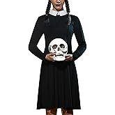 For G and PL Women's Flare Skater Dress Peter Pan Collar Halloween Cosplay Costume