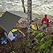 Aqua Quest Safari Tarp - 100% Waterproof Lightweight SilNylon Bushcraft Camping Shelter - 10x7, 10x10, 13x10, 20x13 Olive Drab or Camo (Brown, 10 x 10 ft)