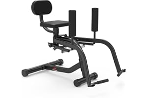 Leikefitness 2-in-1 Adjustable Hip Abductor & Thigh Trainer, Quiet Strong Spring Fitness Equipment for Home Gym & Under Desk 