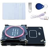 Tqsbeyah Proxmark3 Easy V5.0 RFID Card Reader Writer, 512K Memory | IC ID Card Duplicator, RFID Copier, Integrated Antenna Decryptor, LF 125Khz Frequency Support, HF 13.56Mhz Frequency Support