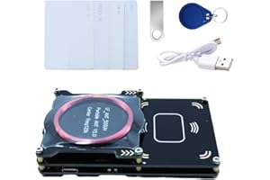 Tqsbeyah Proxmark3 Easy V5.0 512M Memory (RFID Card Reader Writer Proxmark3 IC ID Card Copier Duplicator Integrated Antenna Decryptor Support LF 125Khz and HF 13.56Mhz Frequency)