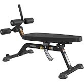 HOIST Fitness Adjustable Ab Bench &ndash; Utility Slant Board with Flat, Decline &amp; Incline Positions for Core &amp; Ab Workouts