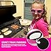 TruChef Kids Onion Goggles –TEAR FREE, Snug Fitting, Foam Lined Cooking Glasses for Kid Cooks - FREE EAR HOOKS included to ensure snug fit on kid chefs of all ages (PINK)