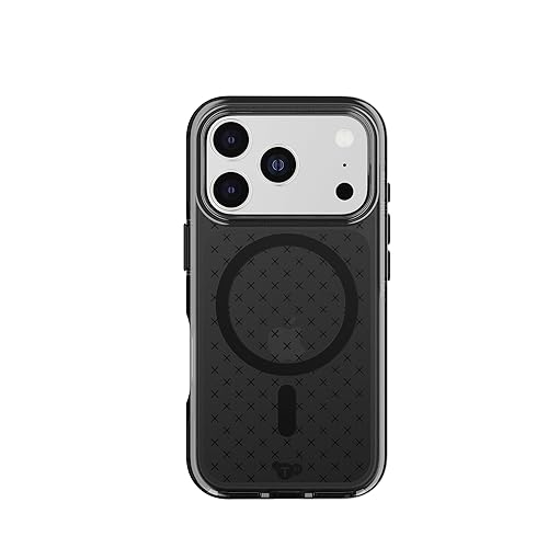 Tech21 EvoCheck Case for iPhone 17 Pro – Smokey/Black | Slim Protective Case | Impact Protection | MagSafe Compatible