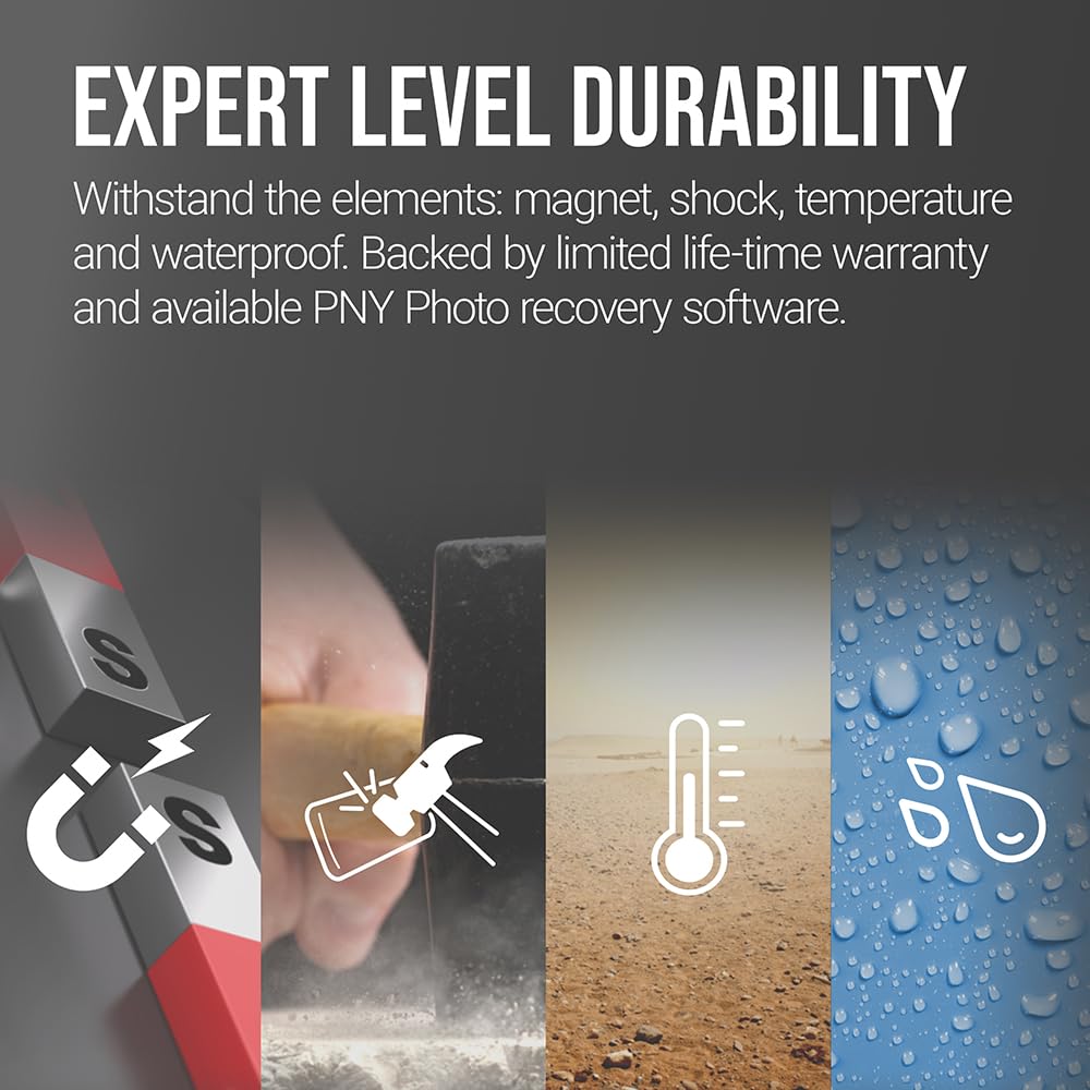 PNY 256GB PRO Elite Prime™ C10 U3 V30 A2 microSDXC Flash Memory Card – Ultra-Fast Speeds, Read 200MB/s, Write 150MB/s, 4K UHD, Full HD, UHS-I, for Smartphones, Drones, Action Cameras, 2-Pack