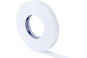 ZOMPAGO EVA Foam Tape - Self-Adhesive Hat Size Reducer for Baseball Caps, Cowboy Hats & Fedoras | 0.79in x 16.4FT Adjustable Cap Sizing Strip | Comfortable Resizing Padding (White)