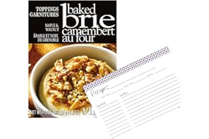 Gourmet du Village Maple & Walnut Baked Brie Topping with Blank June Street Market Recipe Card (style may vary)