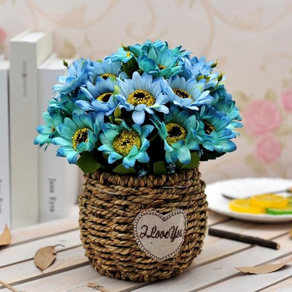 Xgruisi - Flor artificial para decoración de jardín de plástico en