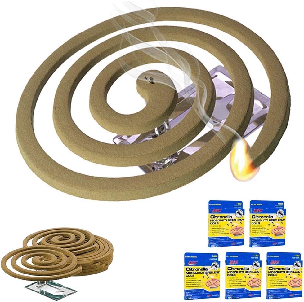 5PK Mosquito Repellent 20 Coils Outdoor Use Lasts 5-7 Hours 10Ft Outdoor Camping