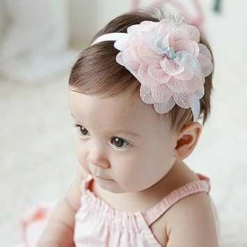 Amazon おしゃれベビー用ヘアバンド お花柄 新生児 赤ちゃん 出産