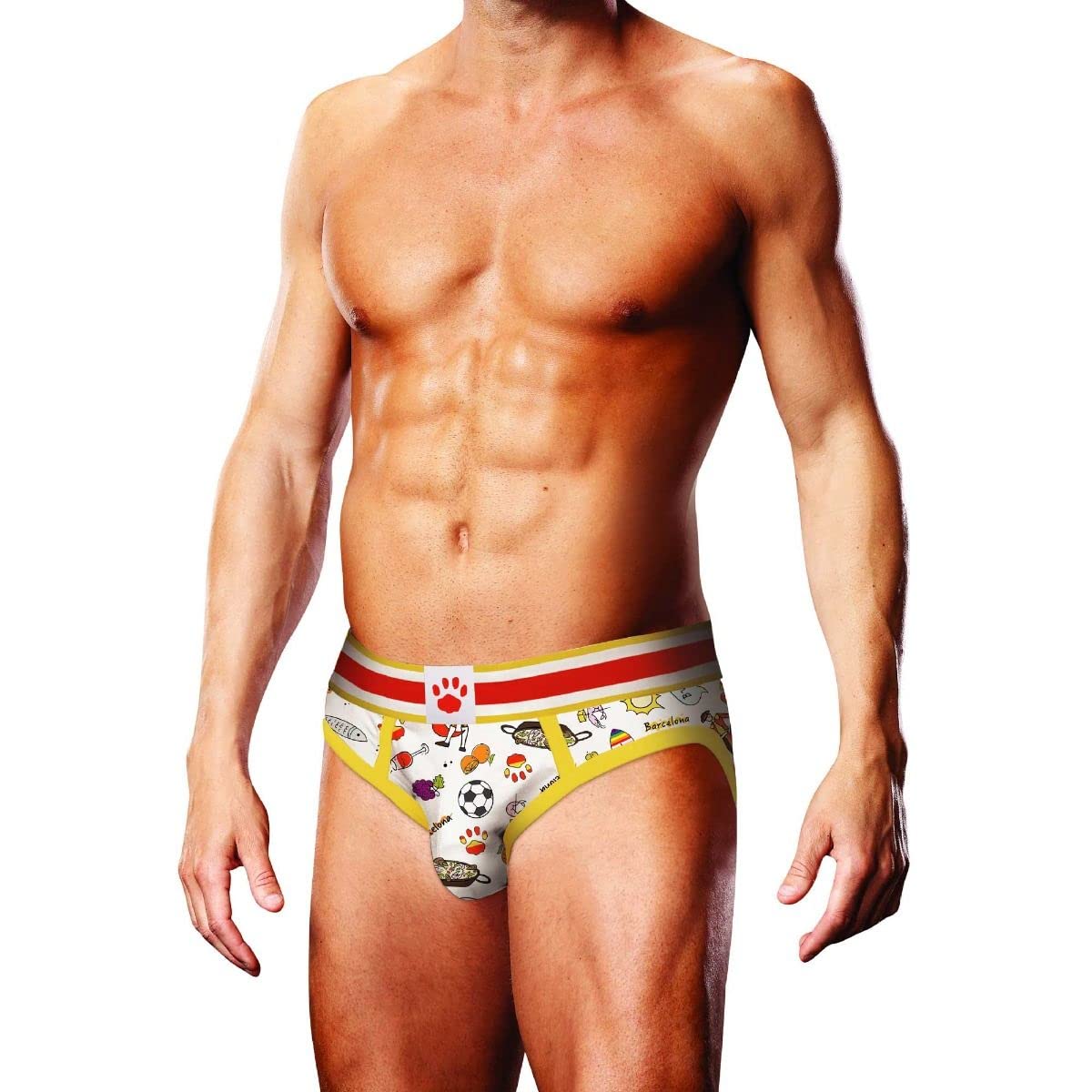 Prowler Barcelona Brief XXL - UK Waist Size 36"-40" - Classic Paw Logo - Stylish and Comfortable Multi